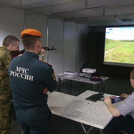 Интерактивный тир «Рубин» на выставке в Красноярске